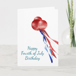 Fourth of July Birthday, Get Your Sparkle On Card