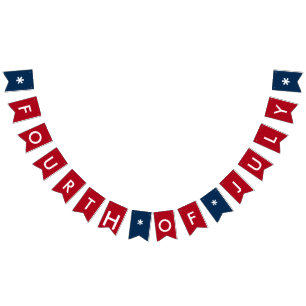 Fourth Of July Celebration any Colour any Text Bunting Flags