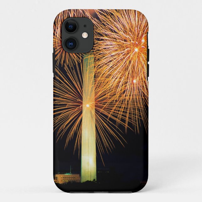 Fourth of July, Firework Display, Skyline Case-Mate iPhone Case (Back)