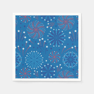 Fourth of July Fireworks  Napkin