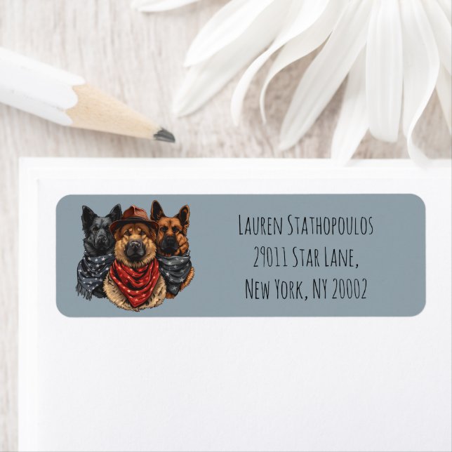 Fourth Of July German Shepherd Dogs (Insitu)