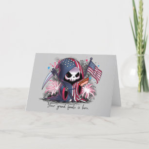 Fourth of July Grim Reaper Holiday Card