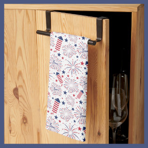 Fourth of July Independence Day Celebration Kitchen Towel