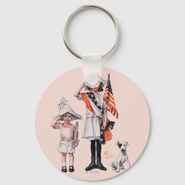 Fourth of July Keychain (Front)