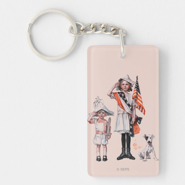 Fourth of July Keychain (Front)