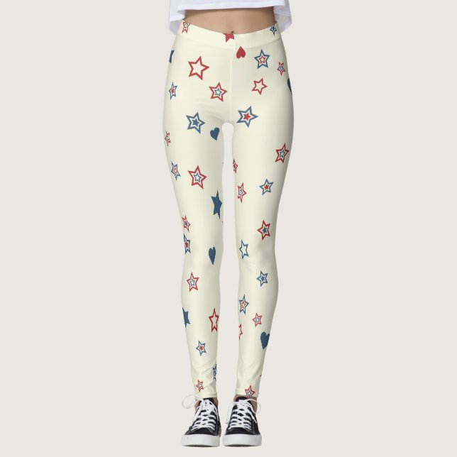  Fourth of July  Leggings (Front)
