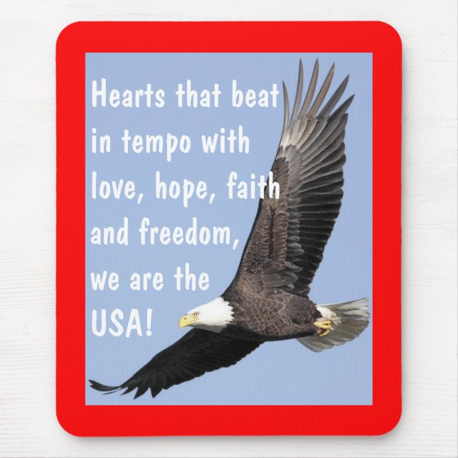 Fourth Of July Mouse Pad (Front)