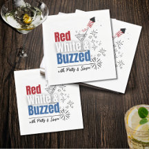 Fourth of July or Memorial Day Napkins