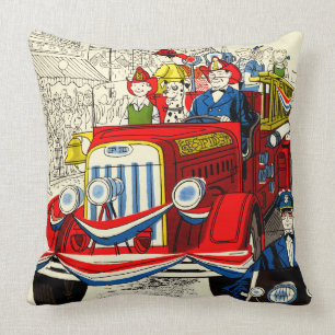 Fourth of July Parade Throw Pillow