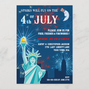 Fourth of July Party Invitation