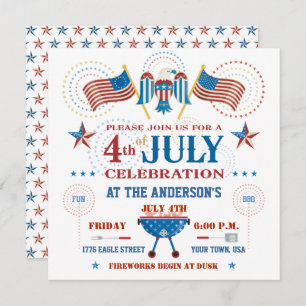 Fourth of July Party Invitation
