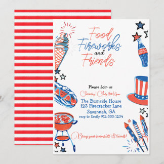 Fourth Of July Party Invitation