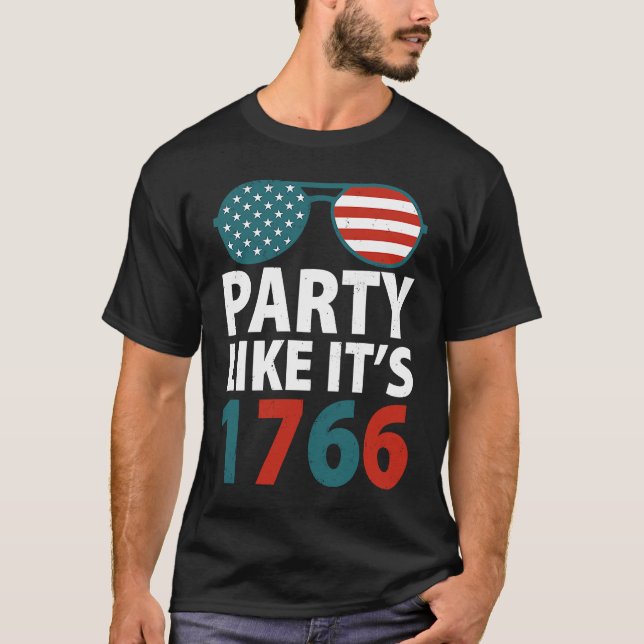 Fourth Of July Party Like It Is 1776 Independece D T-Shirt (Front)