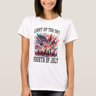 Fourth Of July Party Women White T-Shirt