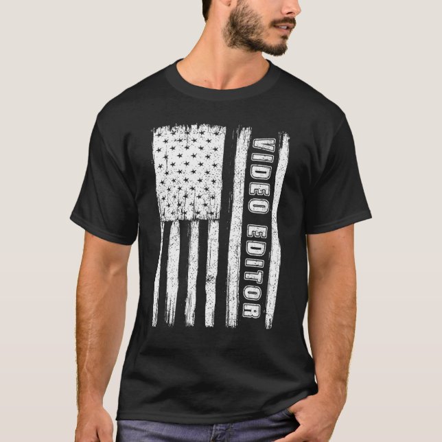 Fourth of July Shirts for Men American Flag video  (Front)