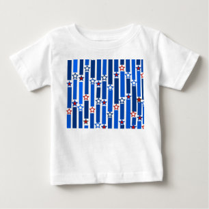 Fourth of July Stars and Stripes Baby T-Shirt