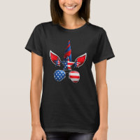 Fourth Of July Unicorn Face American Flag Girls W