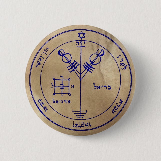 Fourth Pentacle of Jupiter 2 Inch Round Button (Front)