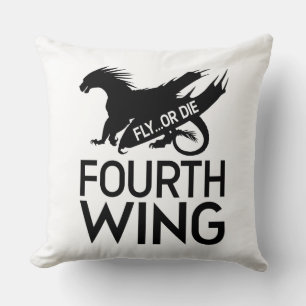 Fourth Wing - Fly Or Die Throw Pillow