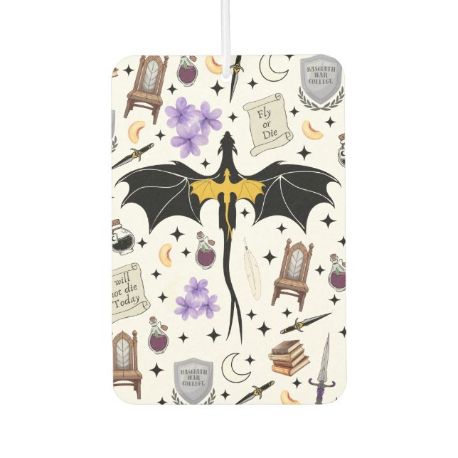Fourth Wing Romantasy Book Reader Air Freshner Freshener (Front)