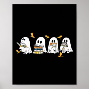 Fourth Wings Ghost Book Funny Sgiath Bookish Ghost Poster