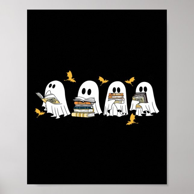 Fourth Wings Ghost Book Funny Sgiath Bookish Ghost Poster (Front)