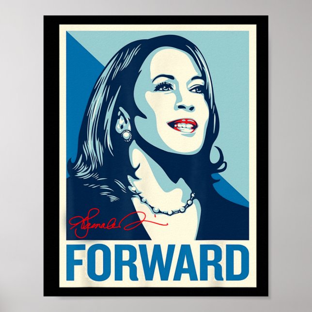 Foward Kamala Portrait  Poster (Front)