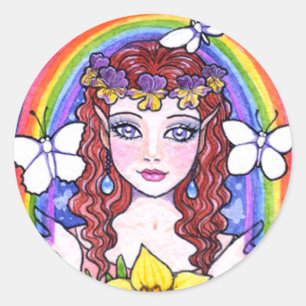 Fower Fairy Rainbow Stickers by Ann Howard