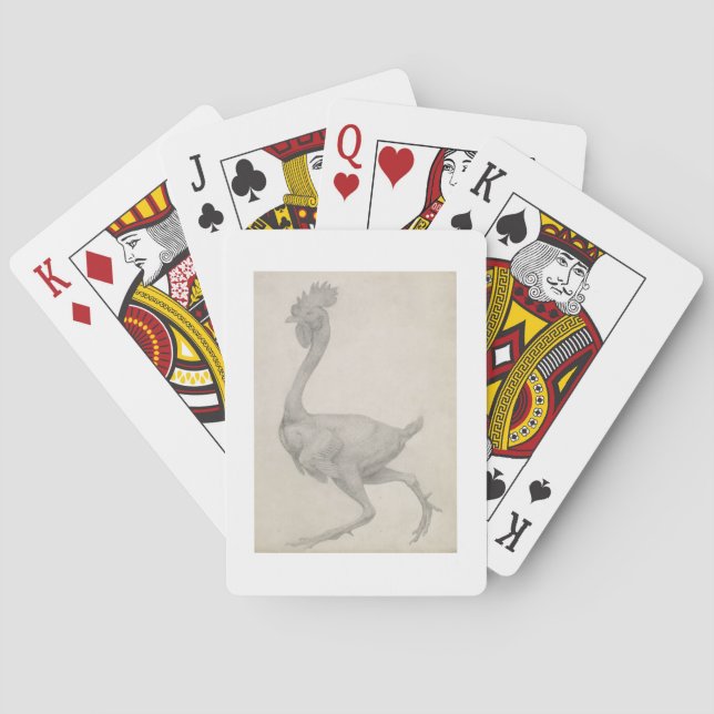 Fowl: Lateral view with Most Feathers Removed, fro Playing Cards (Back)