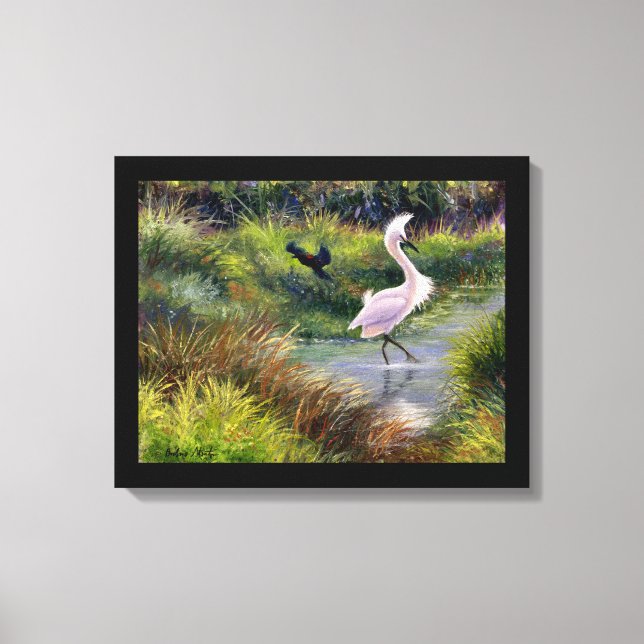 "Fowl Territory" Gallery Wrapped Canvas Print (Front)