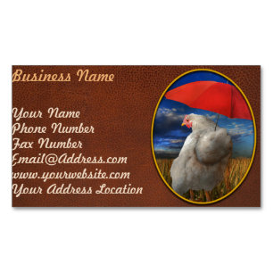 Fowl Weather - Predicting Rain Magnetic Business Card