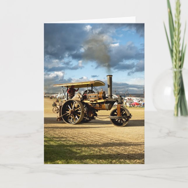 Fowler 8-ton Steam Roller  "Lord Jellicoe"  Card (Front)