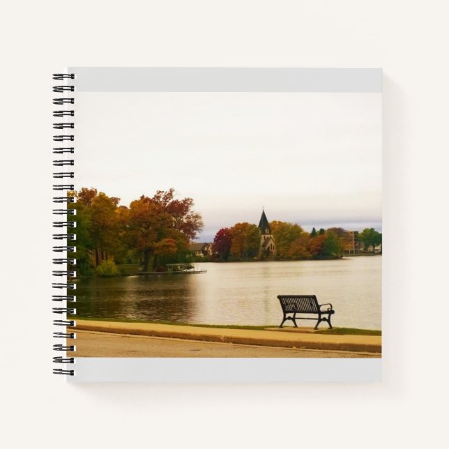 Fowler Lake in Autumn, WI Notebook (Front)