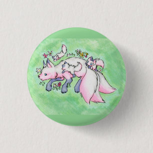 Fox 1 inch round button