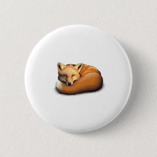 Fox 2 Inch Round Button