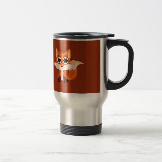 Fox (2) travel mug (Right)