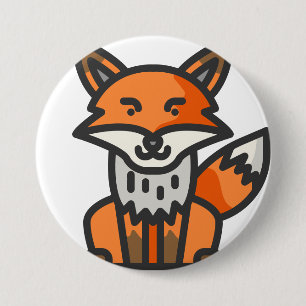 fox 3 inch round button