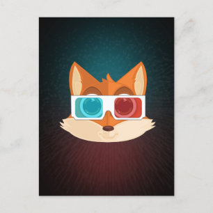 Fox - 3D Postcard