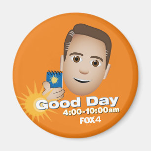 FOX 4 bonjour Emoji Brandon Refrigerator Magnet