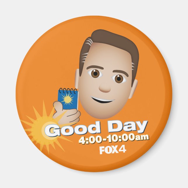 FOX 4 Good Day Emoji Brandon Refrigerator Magnet (Front)