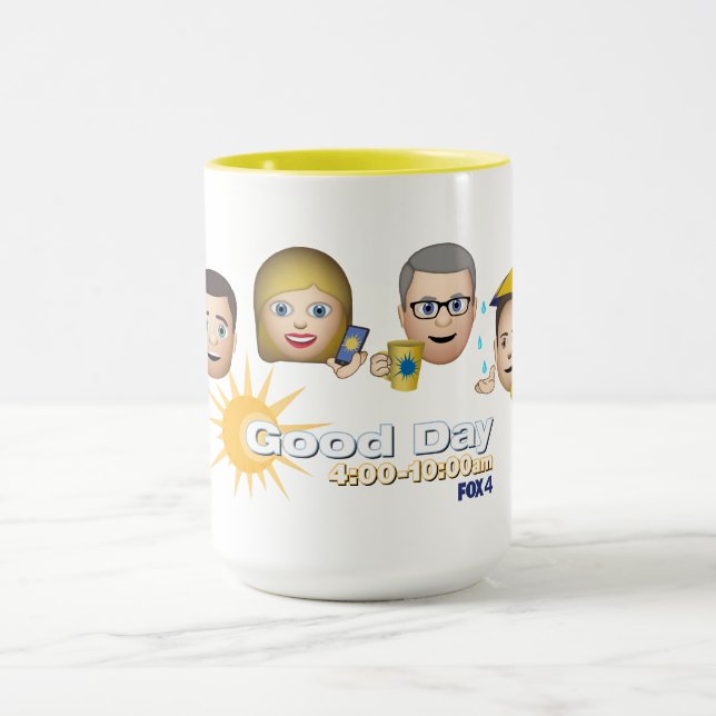 FOX 4 Good Day Emoji Coffee Mug (Center)