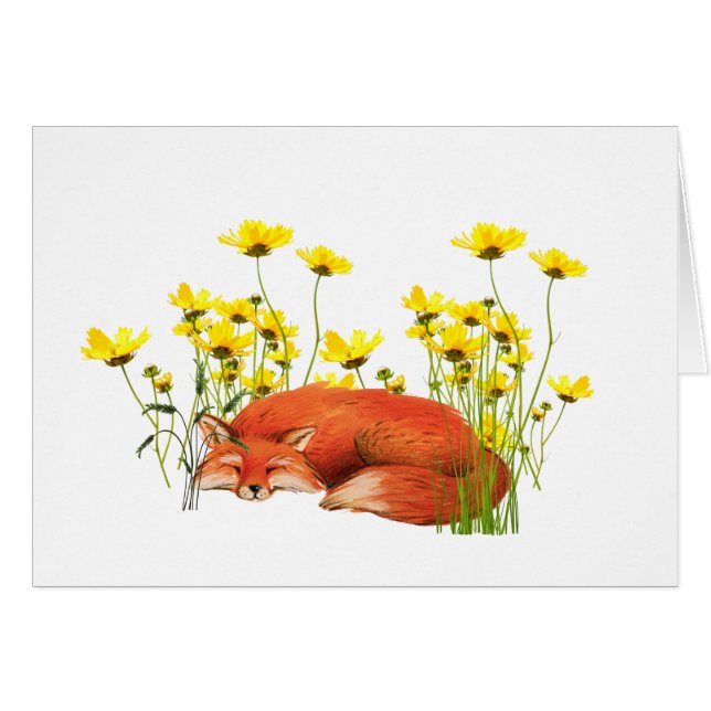 Fox All Occasion Notecard (Front Horizontal)