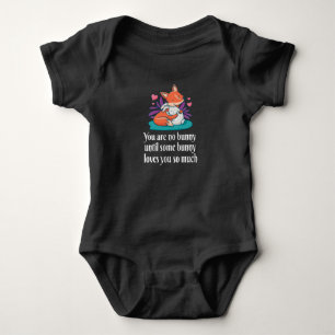 Fox And Bunny Couple Love Peace Friends Baby Bodysuit