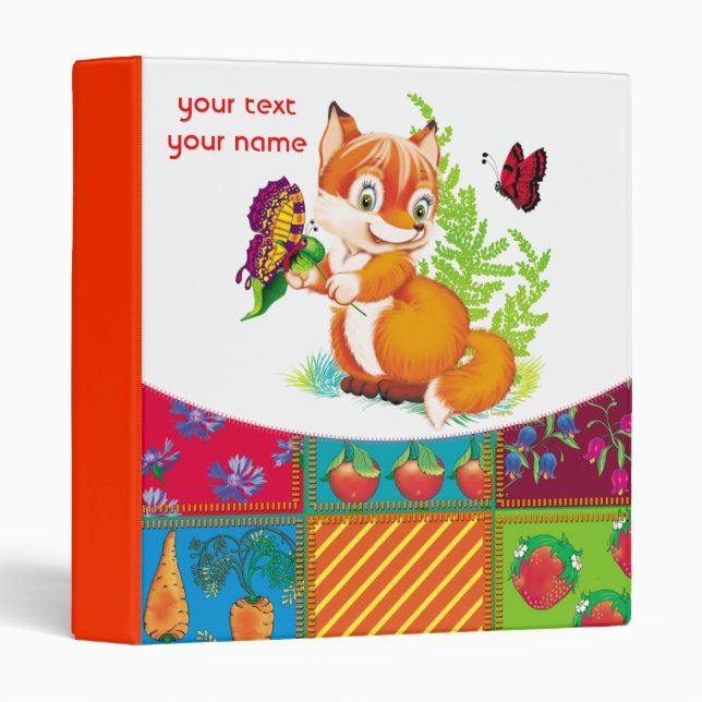 fox and butterfly binder (Front/Spine)