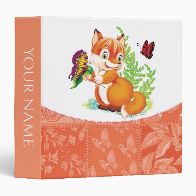 fox and butterfly binder (Front/Spine)