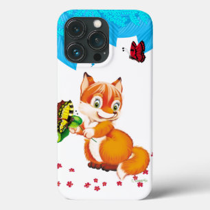 fox and butterfly iPhone 13 pro case