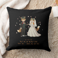 Fox and Cat Wedding Day Illustration