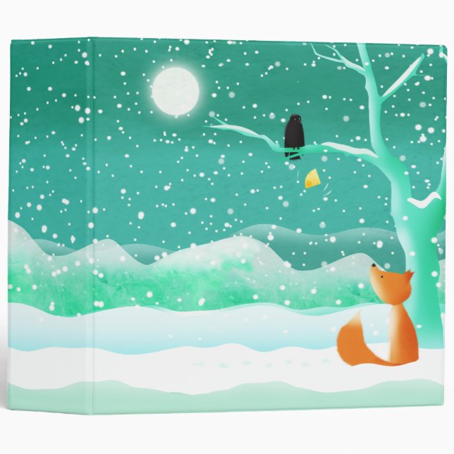 Fox and crow - binder folder (Front/Spine)