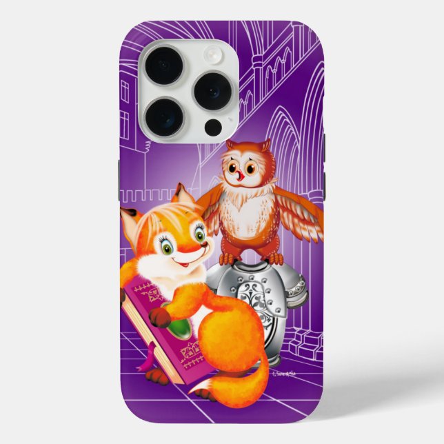 fox and owl Case-Mate iPhone case (Back)