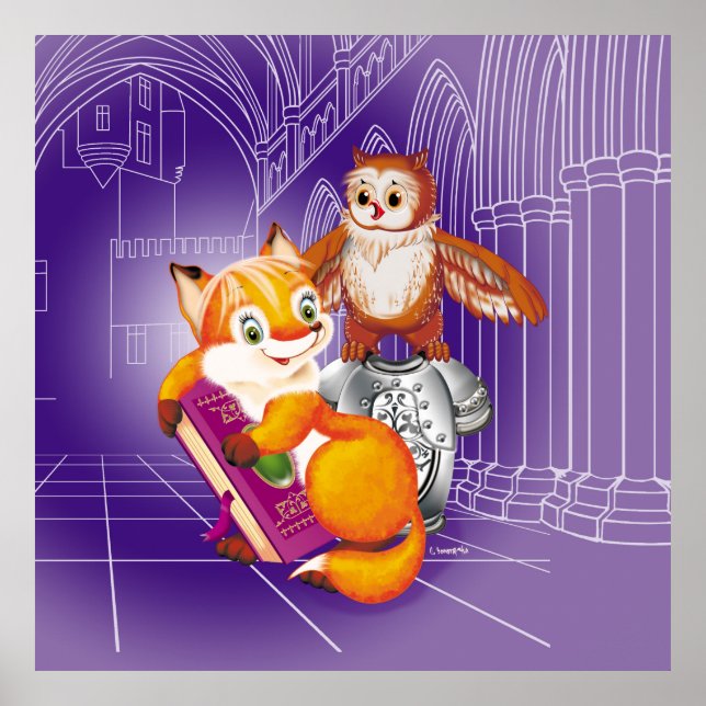 fox and owl poster (Front)